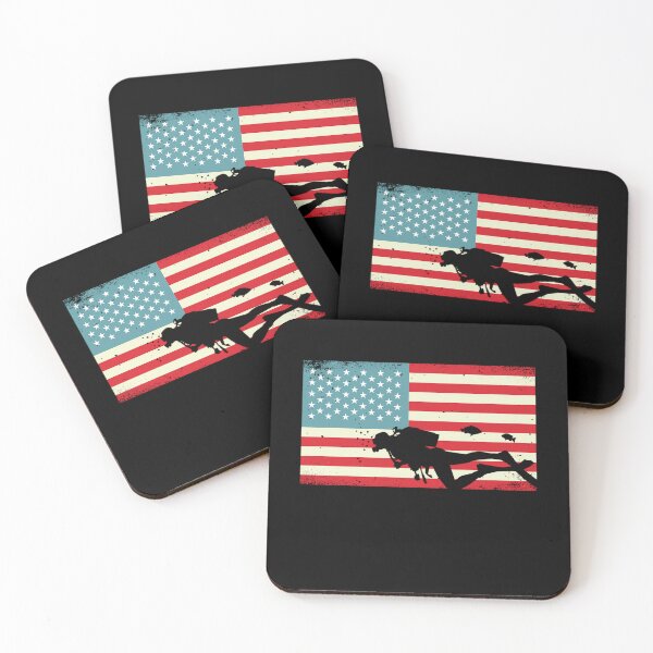 Item preview, Scuba Diving American Flag Diver Usa Patriot Dive designed and sold by RomanStowell.