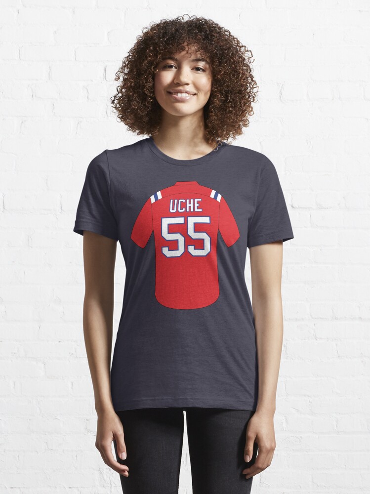 HOT!! New England Patriots Josh Uche #55 Name & Number T-Shirt S-5XL  Gift Fan