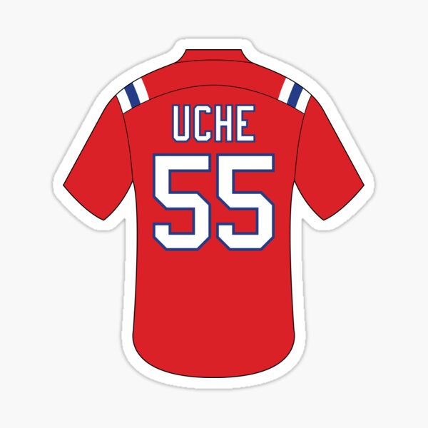 Josh Uche jersey with number 55 | Essential T-Shirt