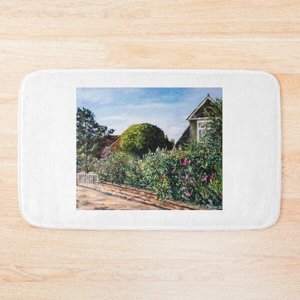 Item preview, Beautiful private garden, Paisley Road, Glasgow, oil painting by Marina Daniluka designed and sold by MariDaniArt.