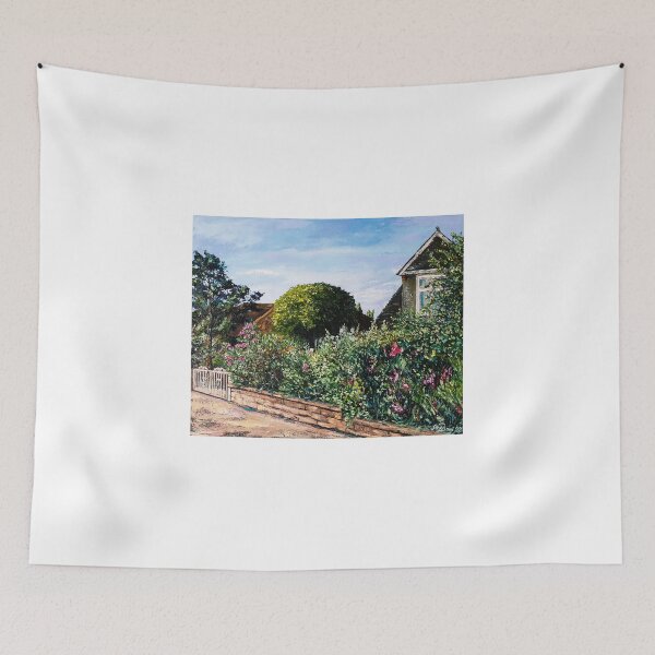 Item preview, Beautiful private garden, Paisley Road, Glasgow, oil painting by Marina Daniluka designed and sold by MariDaniArt.