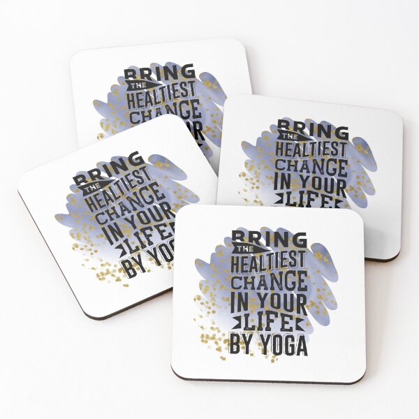Item preview, Bring the Healtiest Change in Your Life By Yoga - Positive Quote - Sky with stars Brushstroke Frame Design  Motivation - Evolve - Empower - Yoga designed and sold by Mechanical-Artt.