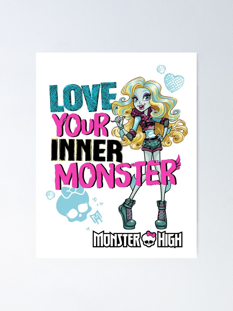 Monster High Doll with Posters, Lagoona Blue in Black and White, Reel Drama  Lagoona Monster High Doll 