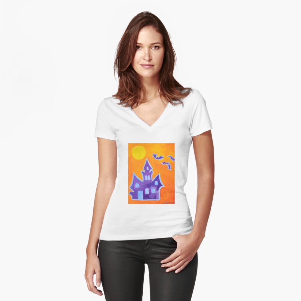 Item preview, Fitted V-Neck T-Shirt designed and sold by BrendaKnoll.
