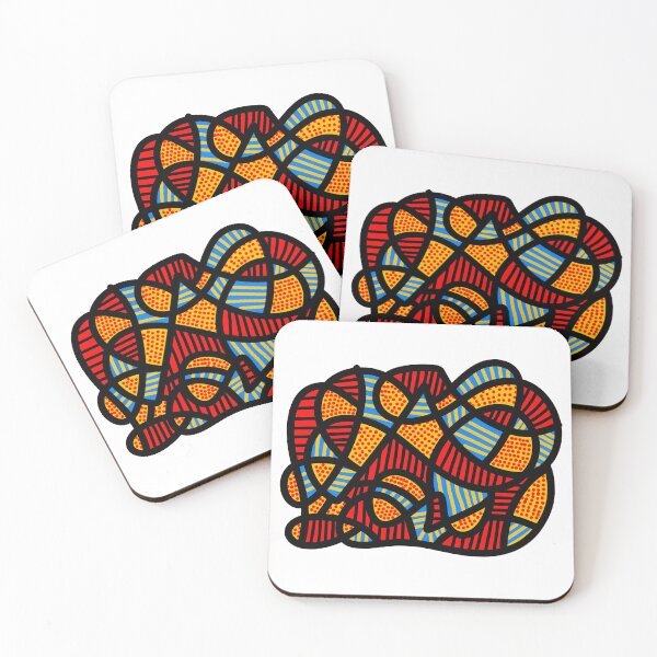 Item preview, Line art yellow, red, blue designed and sold by natejohnson0201.
