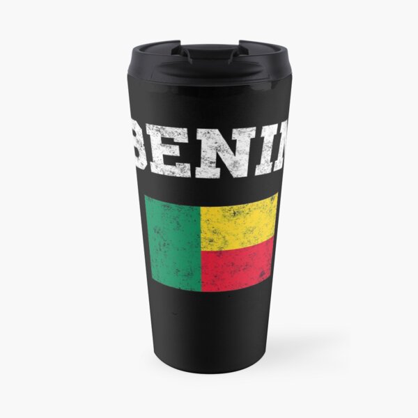 Beninese Flag Shirt - Vintage Benin T-Shirt Travel Mug
