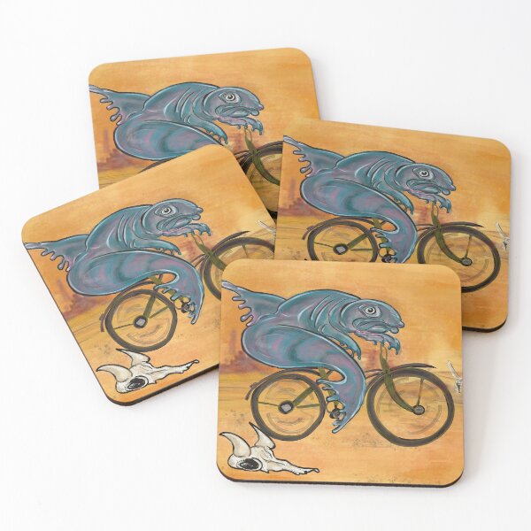 Item preview, A fish rides a bicycle  designed and sold by SplatterMarks.