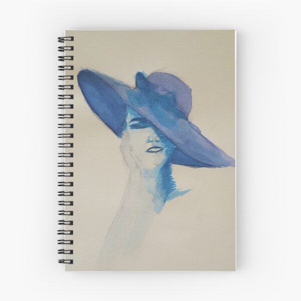 Aperçu de l'œuvre Le chapeau bleu créée et vendue par drawn2design.
