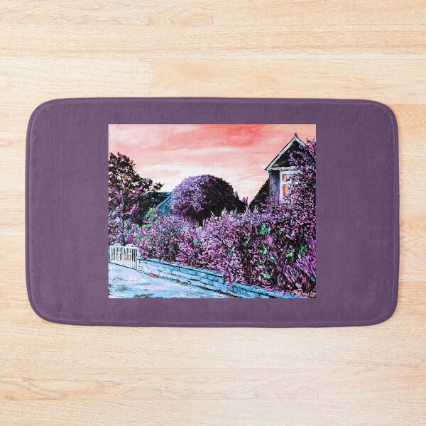 Item preview, Edited Beautiful private garden, Paisley Road, Glasgow, oil painting by Marina Daniluka designed and sold by MariDaniArt.