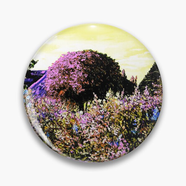 Item preview, Edited Beautiful private garden, Paisley Road, Glasgow, oil painting by Marina Daniluka designed and sold by MariDaniArt.