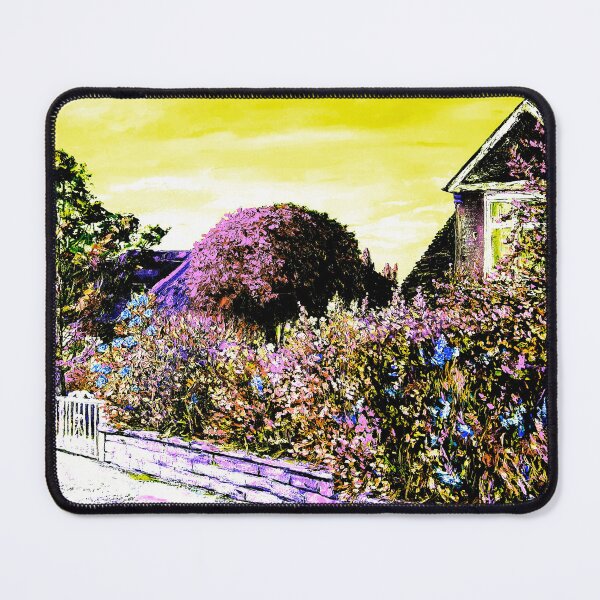 Item preview, Edited Beautiful private garden, Paisley Road, Glasgow, oil painting by Marina Daniluka designed and sold by MariDaniArt.