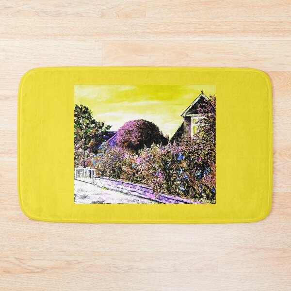 Item preview, Edited Beautiful private garden, Paisley Road, Glasgow, oil painting by Marina Daniluka designed and sold by MariDaniArt.
