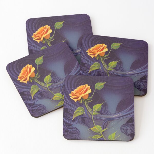 Item preview, Orange Rose on Blue designed and sold by ~.