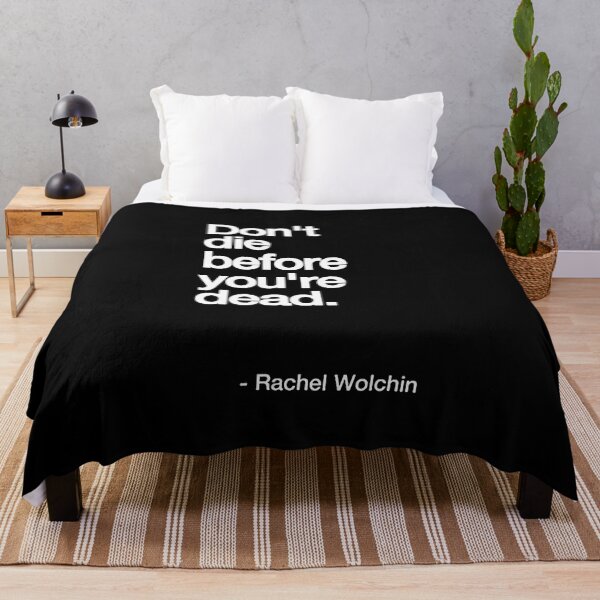 Item preview, DON'T DIE BEFORE YOU'RE DEAD. white / Cool and Funny quotes designed and sold by DRK7DSGN.