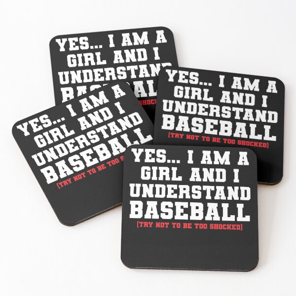 Item preview, Funny I'm A Girl The Understands Baseball designed and sold by RoguePixel.