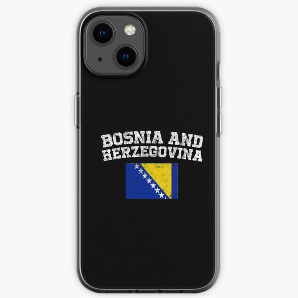 Bosnisch, Herzegovinian Flag Shirt - Vintage Bosnien und Herzegowina T-Shirt iPhone Flexible Hülle