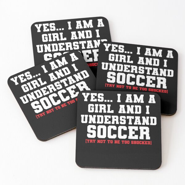 Item preview, Funny I'm A Girl The Understands Soccer designed and sold by RoguePixel.