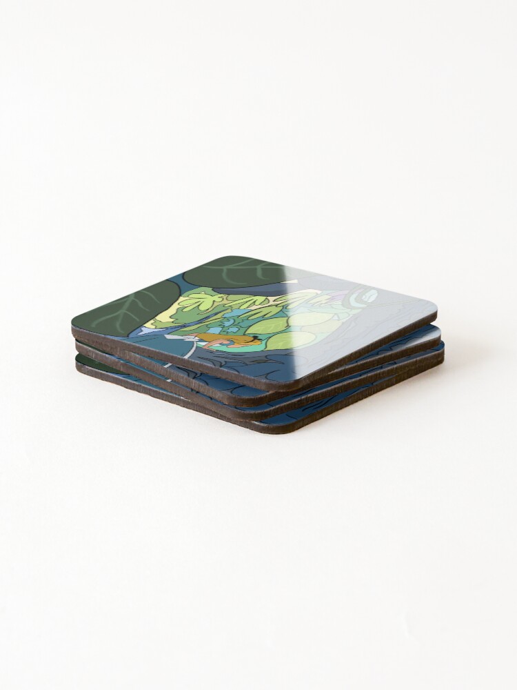 Thumbnail 4 of 5, Coasters (Set of 4), Alice Exploring designed and sold by pixie--dust.