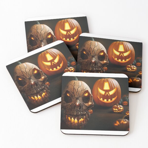 Item preview, absolutely terrifying halloween scary evil pumpkin heads designed and sold by pnywest.