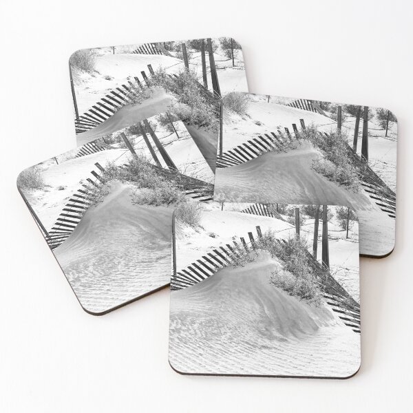 Item preview, Elegant Wind-Sculpted Sand Hills With Rustic Fences designed and sold by DEC02.