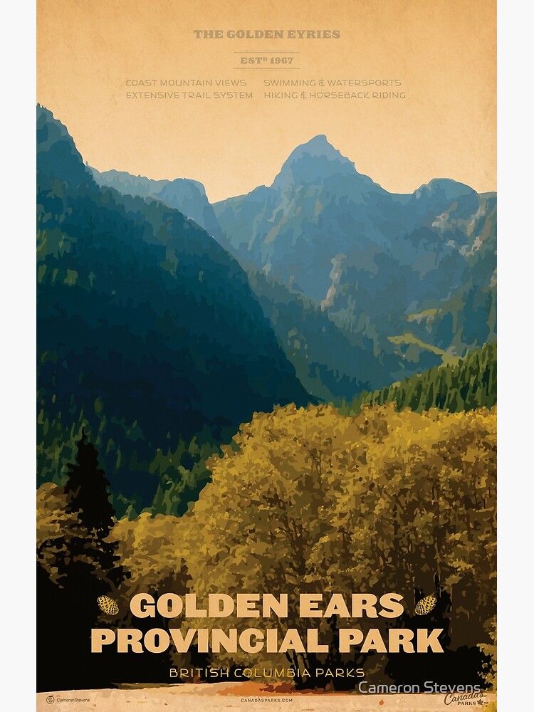 Golden Ears Provincial Park Poster For Sale By Cameronstevens Redbubble