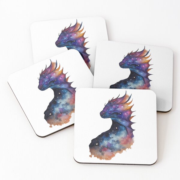 Item preview, Galaxy Dragon Watercolor designed and sold by CreationsPrints.