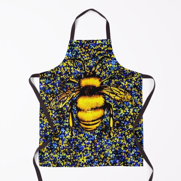 Item preview, Bee on pollen spots designed and sold by GOLDENLIONPERU.