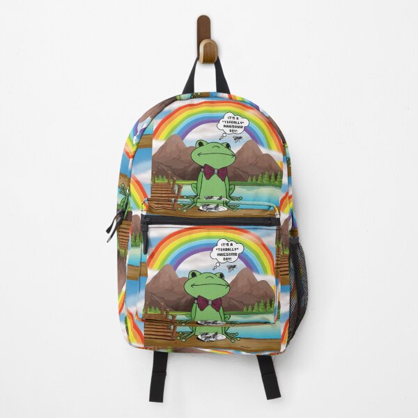 Item preview, Frog having a totally awesome day! - square stickers and more designed and sold by FlippinTurtles.
