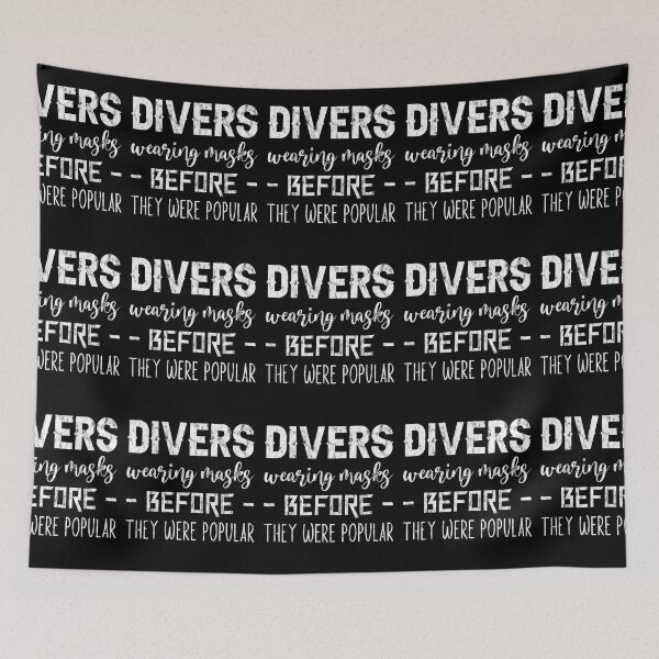 Item preview, Scuba Diving Divers Wearing Masks Before They Were Popular designed and sold by RomanStowell.