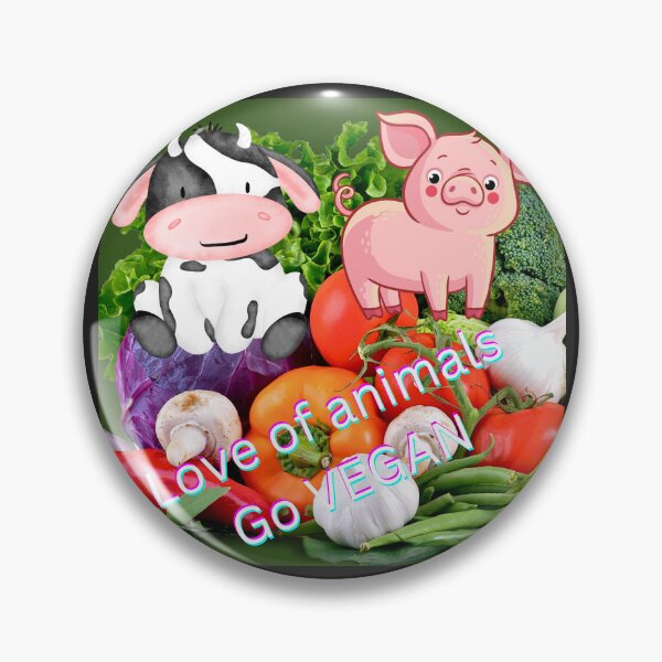 Item preview, Go Vegan i love animals designed and sold by LGMmugsdesign.