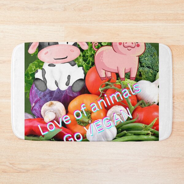 Item preview, Go Vegan i love animals designed and sold by LGMmugsdesign.