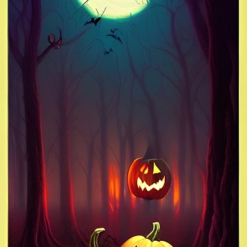 Artwork thumbnail, Spooky Forest by RockingPandS