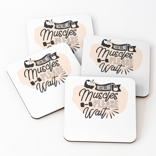 Item preview, Installing Muscles Please Wait - Positive Quote - Pink Abstract Design  Motivation - Evolve - Empower - Gym designed and sold by Mechanical-Artt.