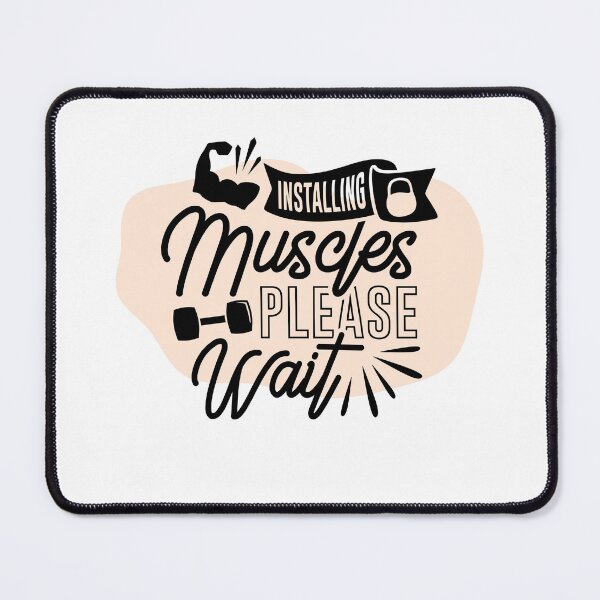 Item preview, Installing Muscles Please Wait - Positive Quote - Pink Abstract Design Motivation - Evolve - Empower - Gym designed and sold by Mechanical-Artt.