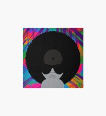 Funky Music Afro Vinyl Records Art Board