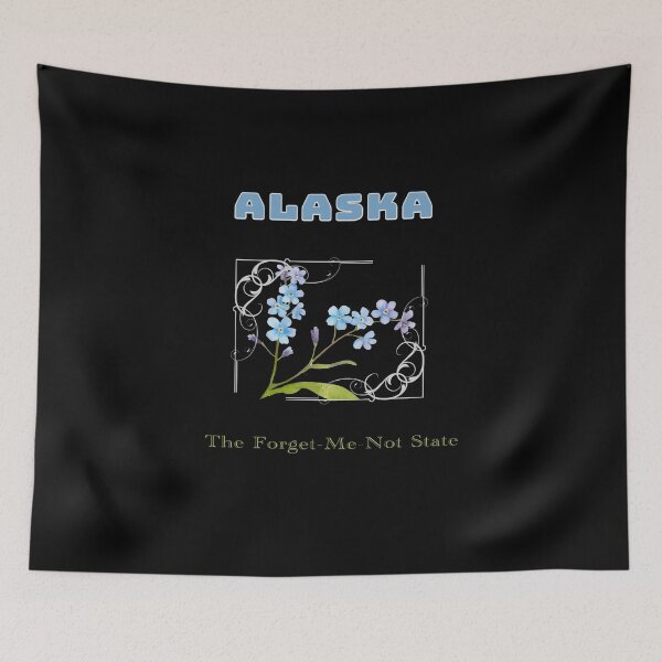 Item preview, Alaska The Forget-Me-Not State  designed and sold by Zandrasart.