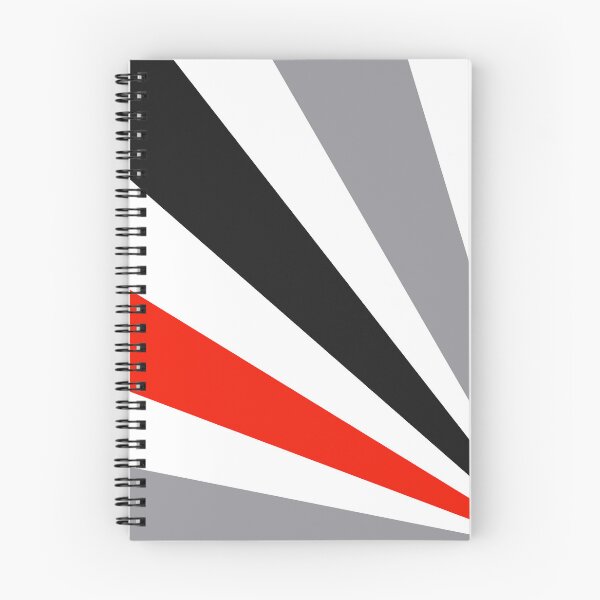 Item preview, Mid-Century Modern Red, Gray, White Sun Streaks Design designed and sold by DEC02.