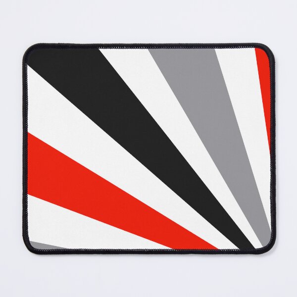 Item preview, Mid-Century Modern Red, Gray, White Sun Streaks Design designed and sold by DEC02.