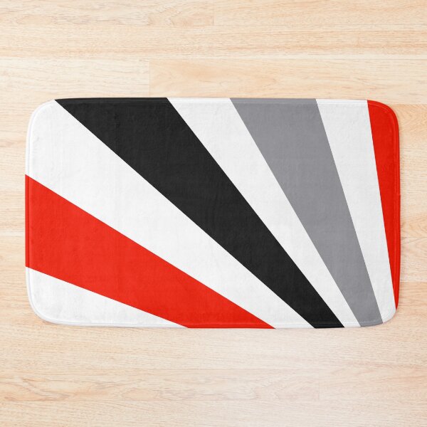 Item preview, Mid-Century Modern Red, Gray, White Sun Streaks Design designed and sold by DEC02.
