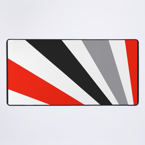 Item preview, Mid-Century Modern Red, Gray, White Sun Streaks Design designed and sold by DEC02.