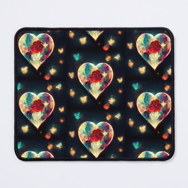 Item preview, Galaxy Heart With Butterflies & Roses designed and sold by AnEyeForAi.