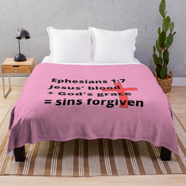Item preview, Ephesians 1:7 Jesus' blood + God's grace = sins forgiven designed and sold by MGonline.