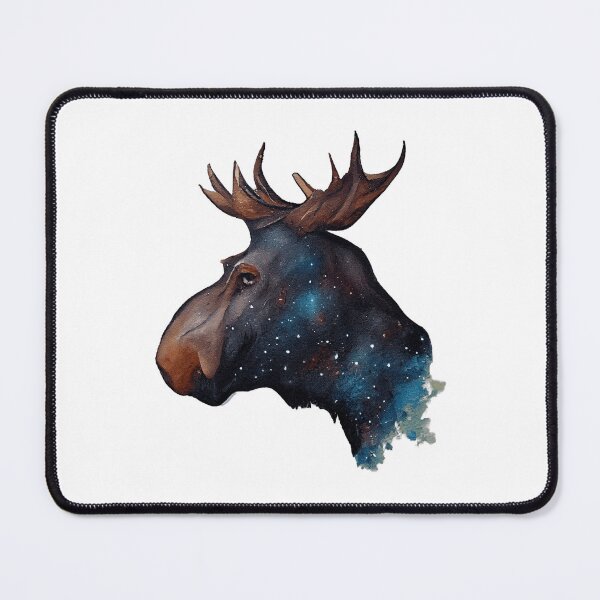 Item preview, Galaxy Moose Watercolor designed and sold by CreationsPrints.