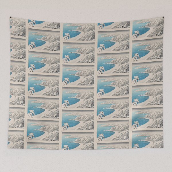 Item preview, Kawase Hasui  Nishimikawazaka on Sado Island (Sado Nishimikawazaka), from the series Souvenirs of Travel II (Tabi miyage dai nishû) designed and sold by TeeARTHY.
