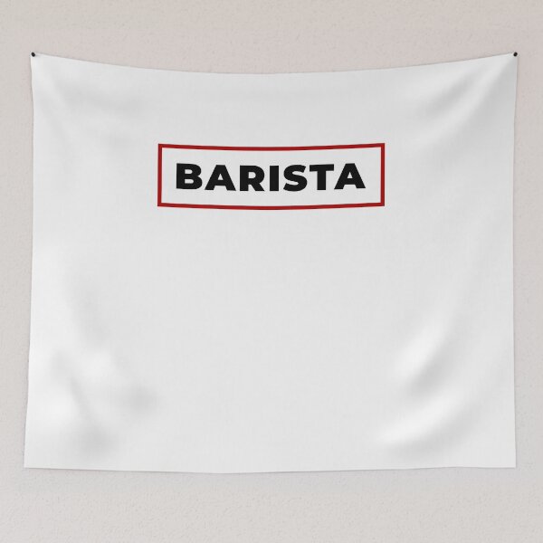 Item preview, Barista with red frame designed and sold by SVPOD.