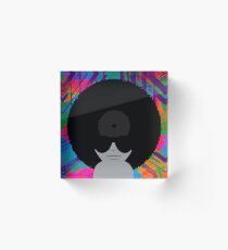 Funky Vinyl Records - Music Art Acrylic Block