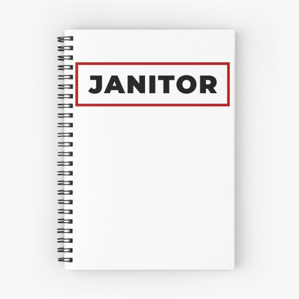 Item preview, Janitor with red frame designed and sold by SVPOD.