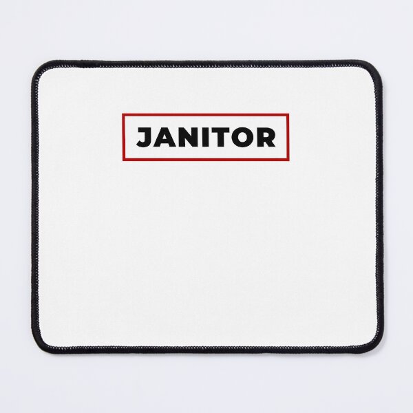 Item preview, Janitor with red frame designed and sold by SVPOD.