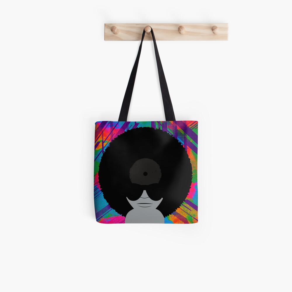 "Funky Vinyl Records Music Art" Tote Bag by ddtk Redbubble
