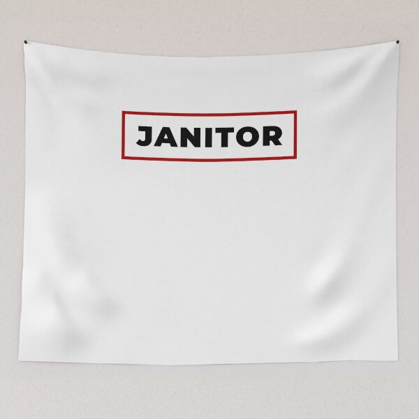 Item preview, Janitor with red frame designed and sold by SVPOD.